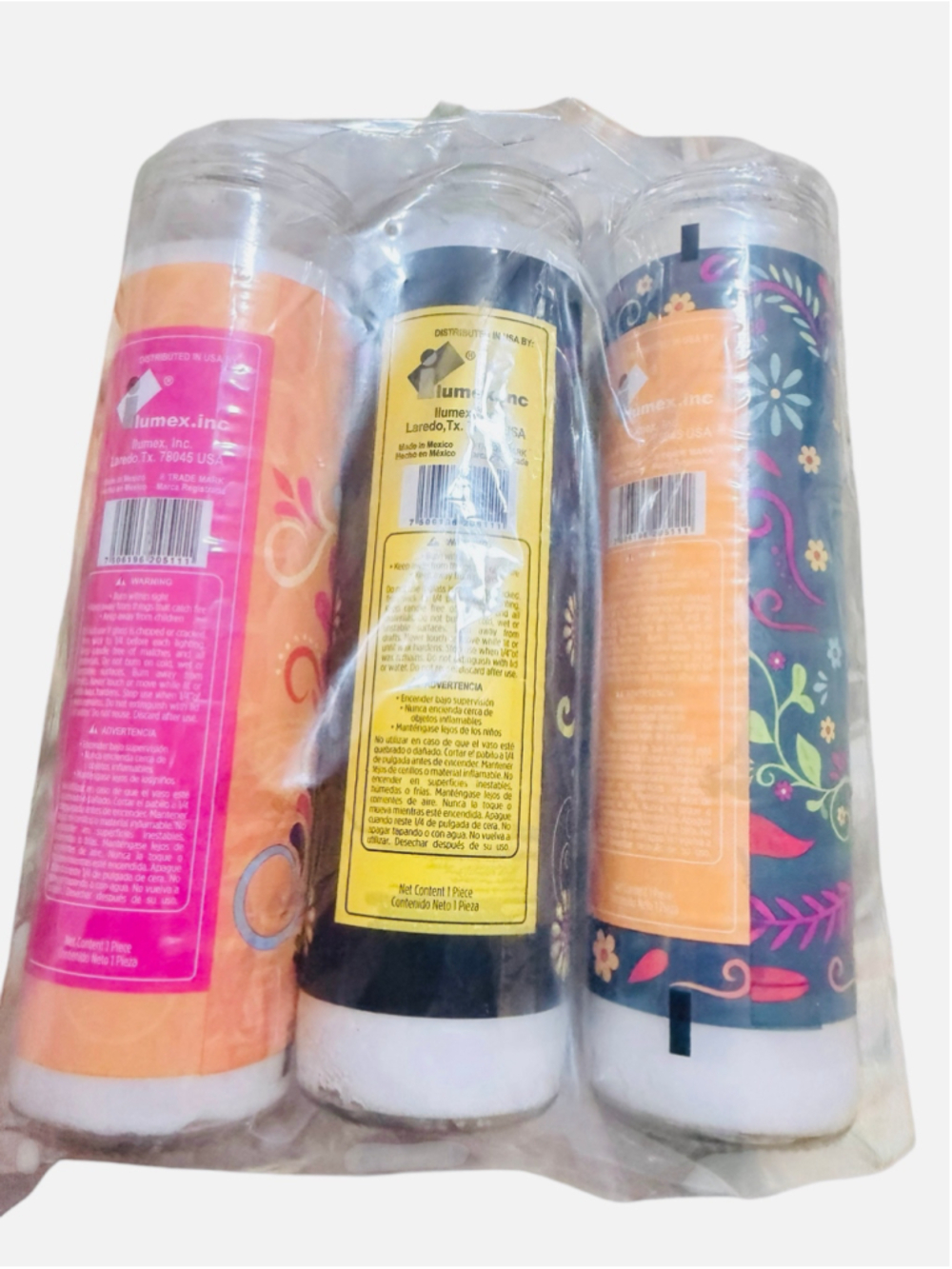 Lumex Dia De Los Muertos Candle Set One Size Multicolor Black - Picture 3 of 10